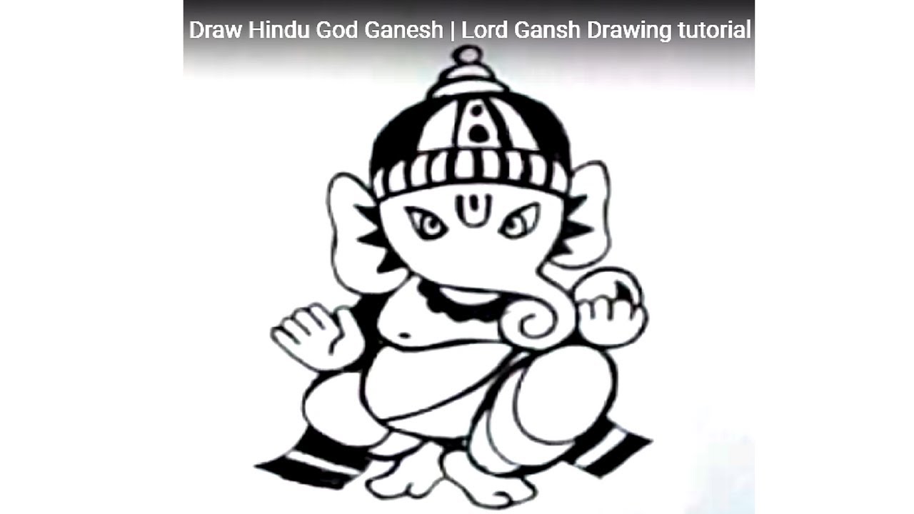 1280x720 how to draw ganesha how to draw hindu god ganesha - Hindu Drawings
