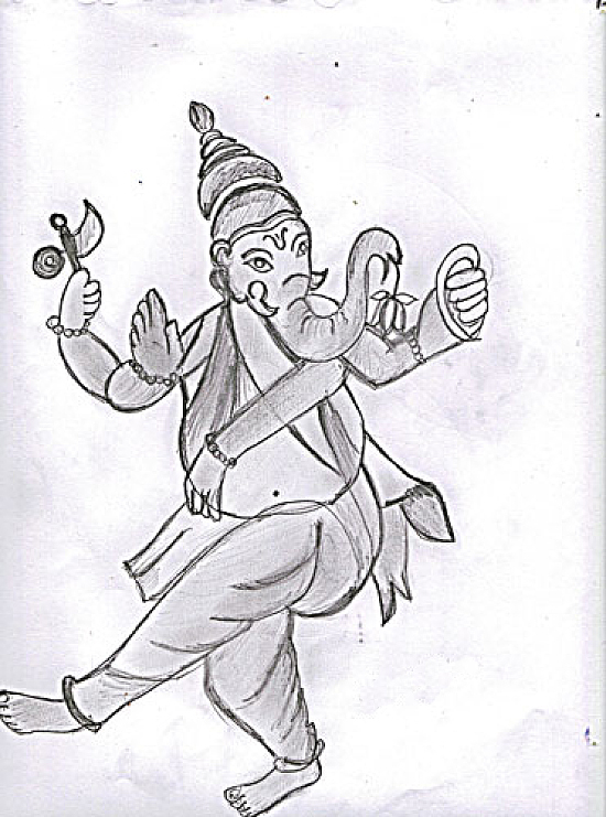 550x741 all in one wallpapers pencil drawings hindu gods wallpapers - Hindu Drawings