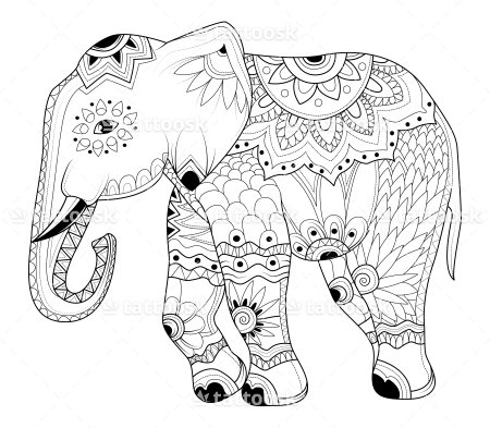 450x393 collection of free elephants drawing hindu download on ui ex - Hindu Elephant Drawing