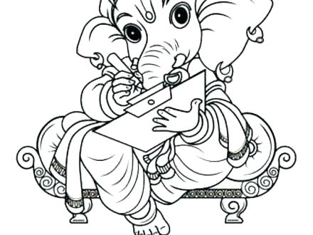 440x330 hindu god coloring sheets coloring pages coloring coloring pages - Hindu Elephant God Drawing