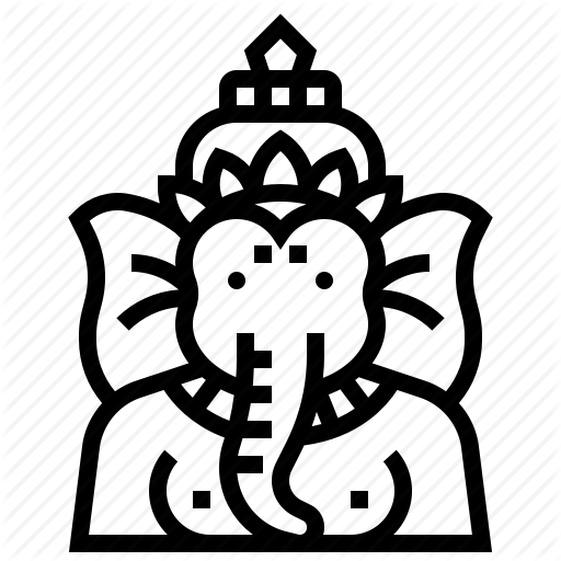 512x512 avatar, elephant, ganesha, god, hindu, india, tale icon - Hindu Elephant God Drawing