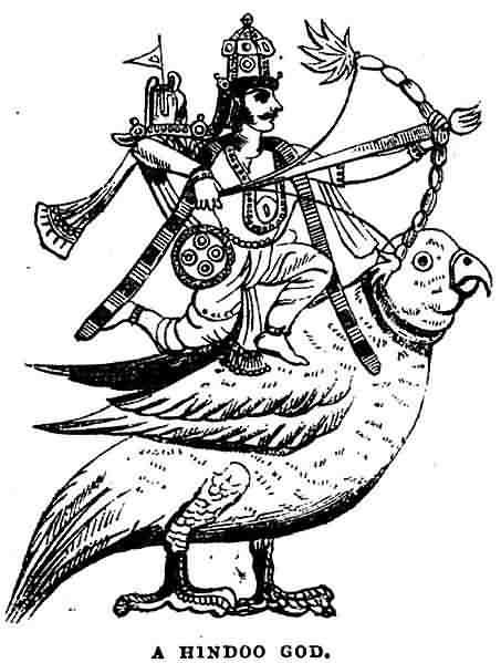 453x599 drawing of hindu god kamadeva - Hindu God Drawing