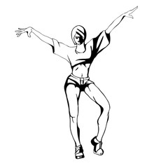 240x240 Sketch Vector - Hip Hop Dance Drawings