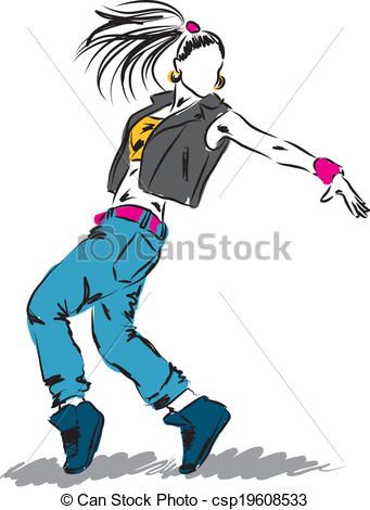 341x470 Vector - Hip Hop Dance Drawings