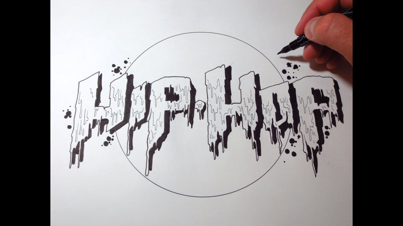 1280x720 how to draw hip hop dripping letters - Hip Hop Drawings