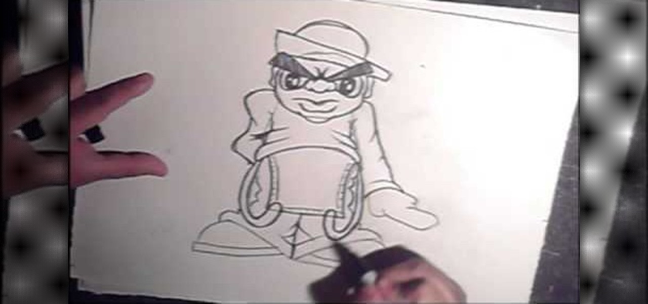 1280x600 how to draw a graffiti style hip hop cartoon character graffiti - Hip Hop Drawings