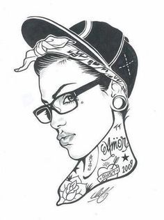 236x316 hip hop girl drawing - Hip Hop Drawings