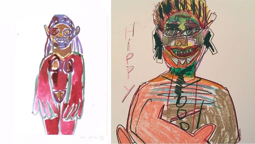 855x483 richard prince hippie drawings enhance the high times magazine - Hippie Drawings