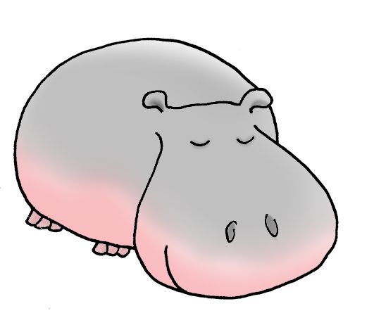 531x462 hip, hip, hippos! cartoon hippo, hippo - Hippo Cartoon Drawing