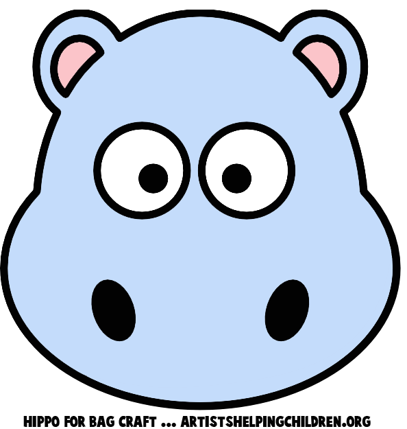 594x625 Hippo Images For Kids Image Group - Hippo Drawing For Kids