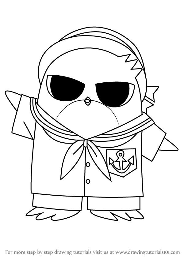 600x846 Learn How To Draw Hippo From Mermaid Melody - Hippo Drawing Step By Step