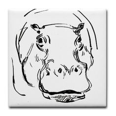 236x236 Best Hippo Tattoo Images Cute Tattoos, Tattoo Art, Tattoo Floral - Hippo Face Drawing