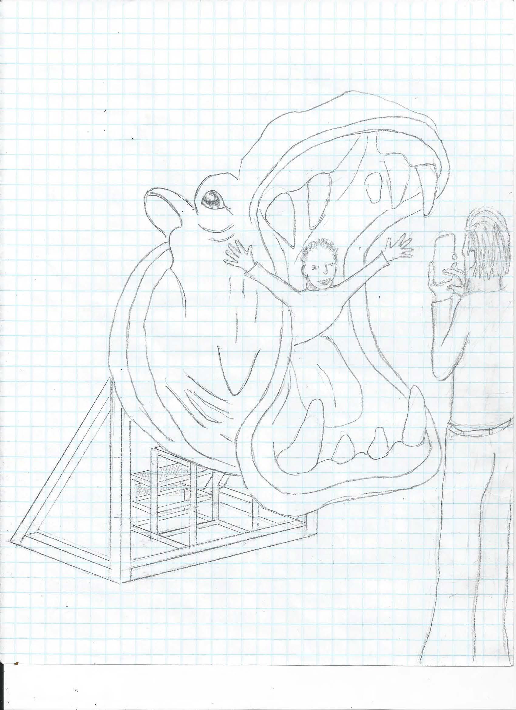 1700x2338 Irfp Gardella Hippo Line Drawing Arts History Blog - Hippo Line Drawing