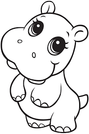 183x275 image result for hippo line drawing hippos hippo drawing - Hippo Line Drawing