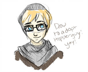 306x250 hipster boy! - Hipster Boy Drawing