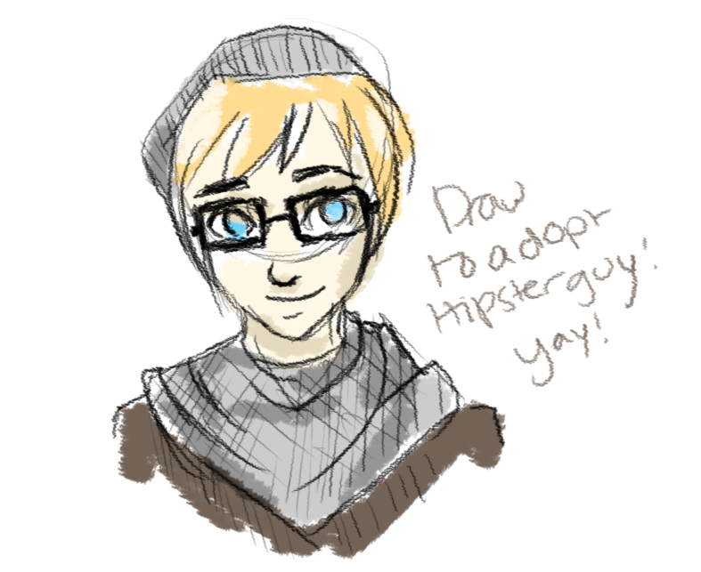 787x643 hipster boy! - Hipster Boy Drawing