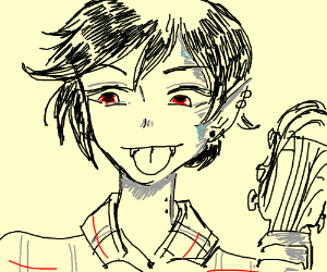 300x250 cute hipster vampire boy drawing - Hipster Boy Drawing