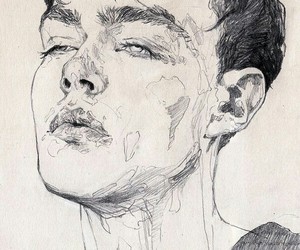 300x250 Images About Art On We Heart It See More About Art, Painting - Hipster Boy Drawing