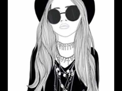 480x360 Hipster Girl Drawing - Hipster Drawings