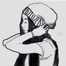 225x225 Hipster Girl A Other Speedpaint Drawing - Hipster Girl Drawing