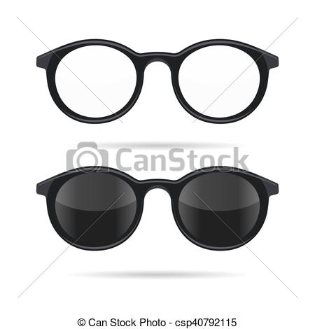 450x470 Hipster Glasses Set Transparent And Sunglasses Model Icons - Hipster Glasses Drawing