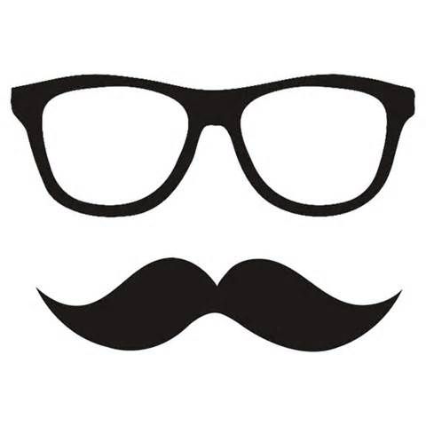 480x480 Hipster With Glasses Drawing Party Gift Ideas Drawings - Hipster Glasses Drawing
