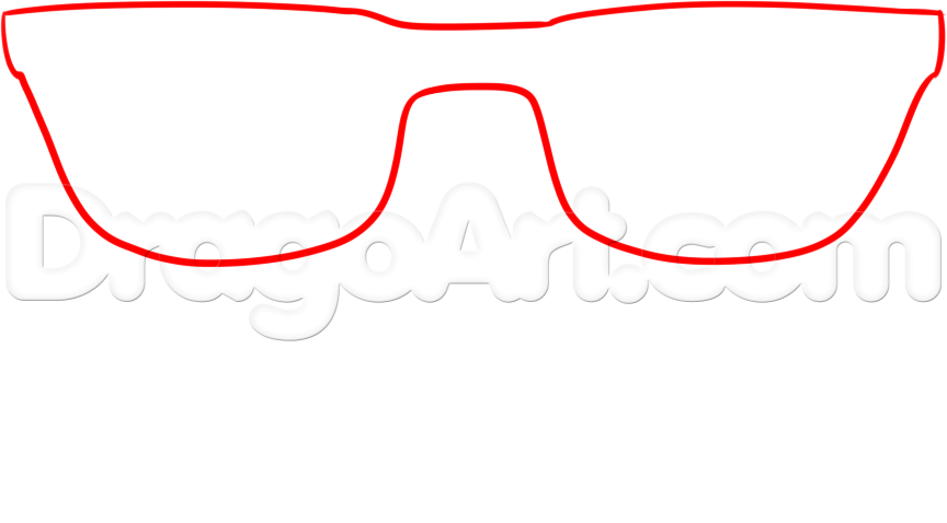 864x478 How To Draw Hipster Glasses, Step - Hipster Glasses Drawing