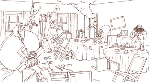 500x277 drawing the pictures for backbeard pirate for hire matt mcelligott - Hire Drawing