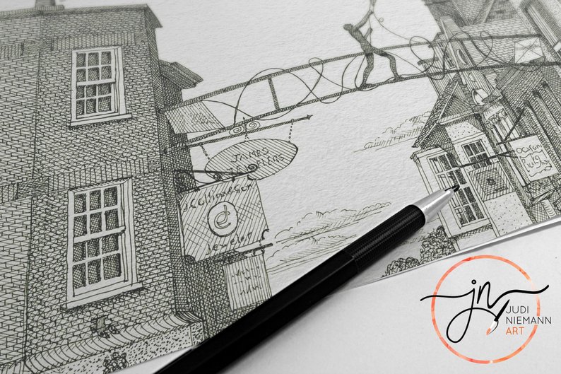 794x529 realtor gift artist for hire custom illustrator drawing from etsy - Hire Drawing