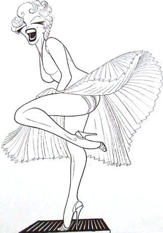 323x462 Al Hirschfeld Looking For Nina Nina Art, Caricature Artist - Hirschfeld Drawings
