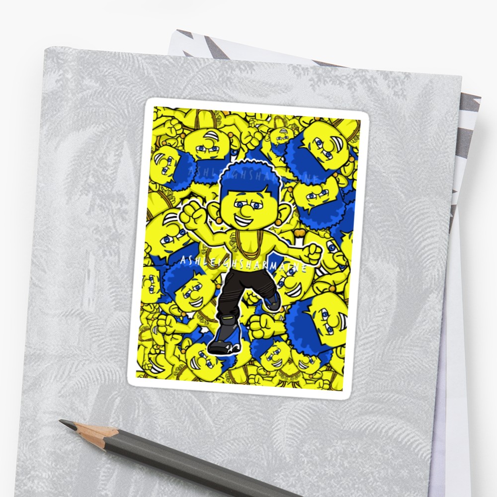 1000x1000 hit dem folks stickers - Hit The Folks Drawing