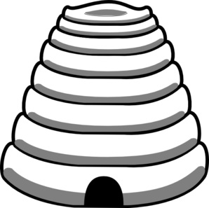 298x297 baby bees house free bee hive drawing - Hive Drawing