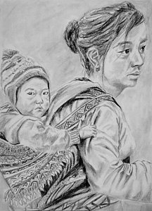 216x300 Hmong Art - Hmong Drawing