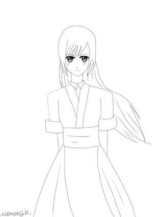 320x427 i drew hmong again idk why i just love her i even attempted - Hmong Drawing