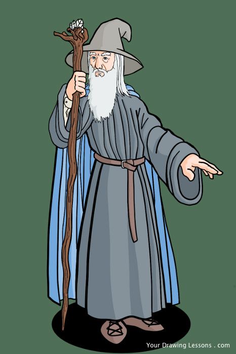 466x699 How To Draw Gandalf From Lord Of The Rings Your Drawing Lessons - Hobbit Cartoon Drawing