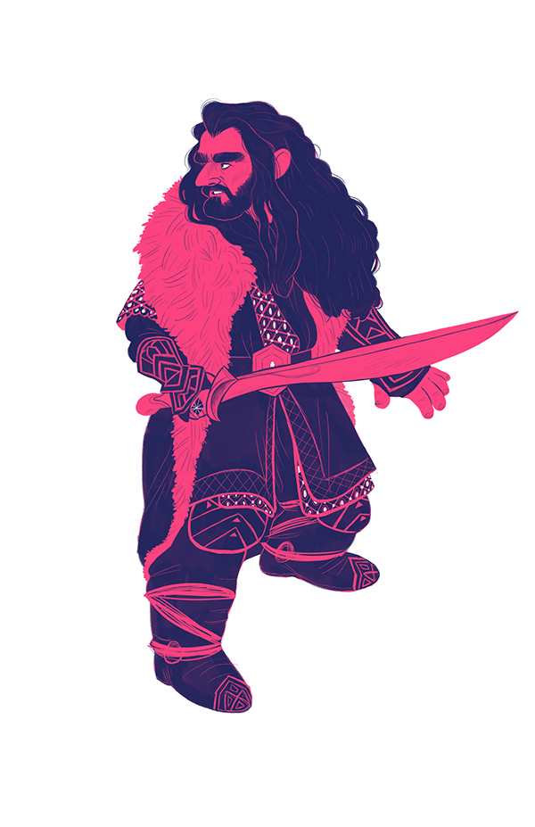 600x927 jrr tolkien lotr the hobbit fan art doodles - Hobbit Cartoon Drawing