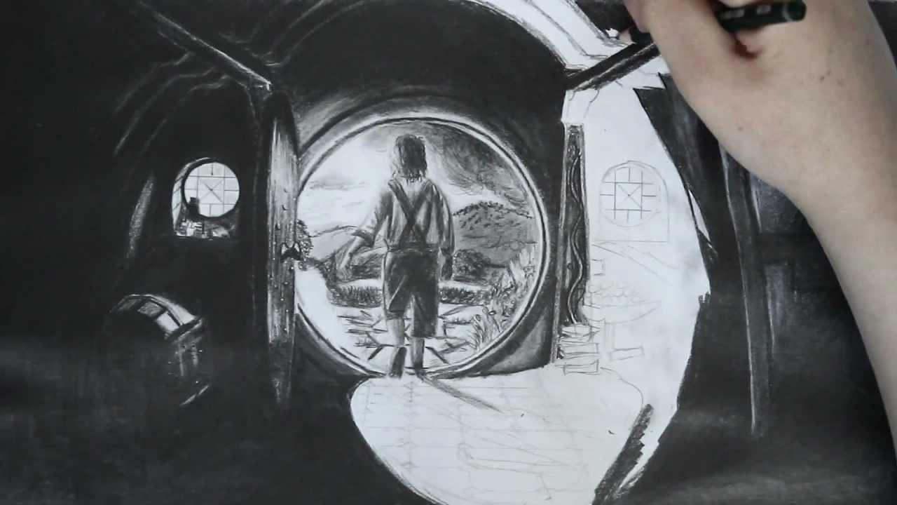 1280x720 Speed Drawing The Hobbit - Hobbit Drawing
