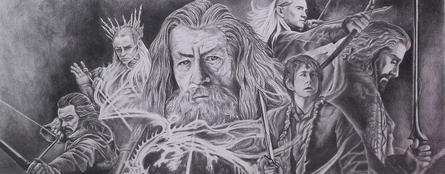900x353 The Hobbit Drawing - Hobbit Drawing