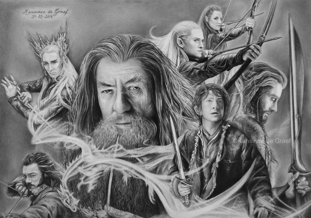 1066x749 The Hobbit Drawing - Hobbit Drawing
