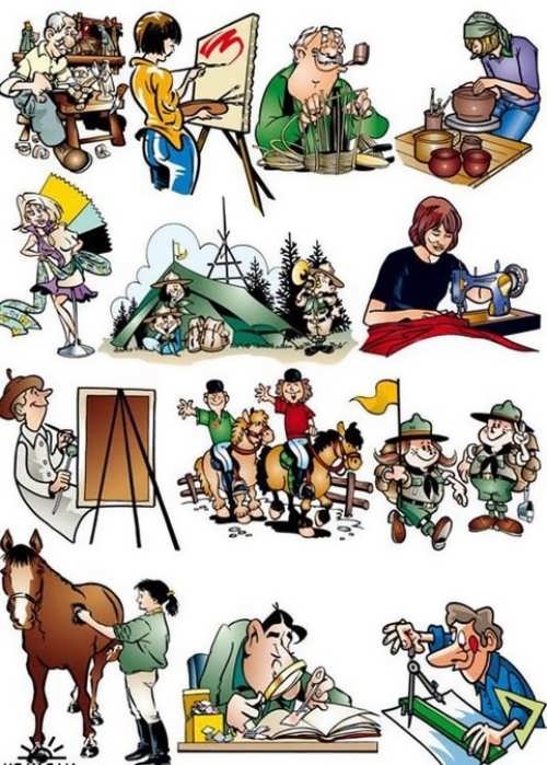 500x699 My Hobby - Hobby Drawing