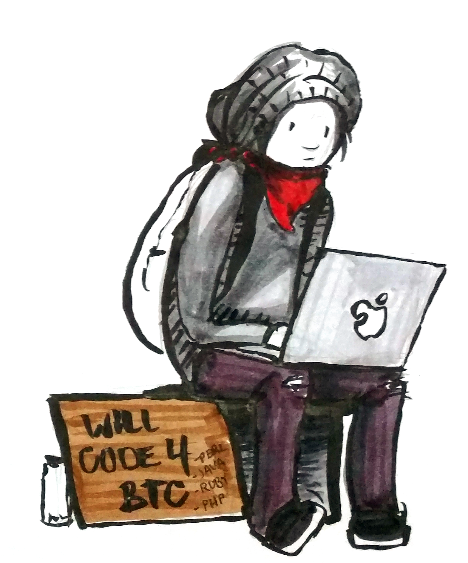 1569x1885 The 'digital Nomad' Is The Modern Hobo Weg Pub Medium - Hobo Drawing
