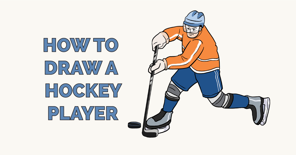 1200x628 How To Draw A Hockey Player - Hockey Drawing
