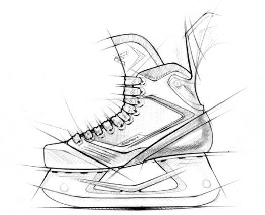 524x426 easton mako hockey skates - Hockey Drawing