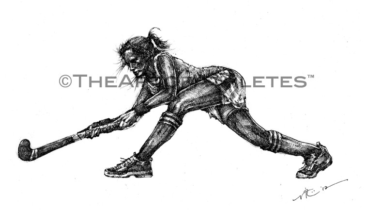 756x433 Field Hockey Drawings - Hockey Drawing