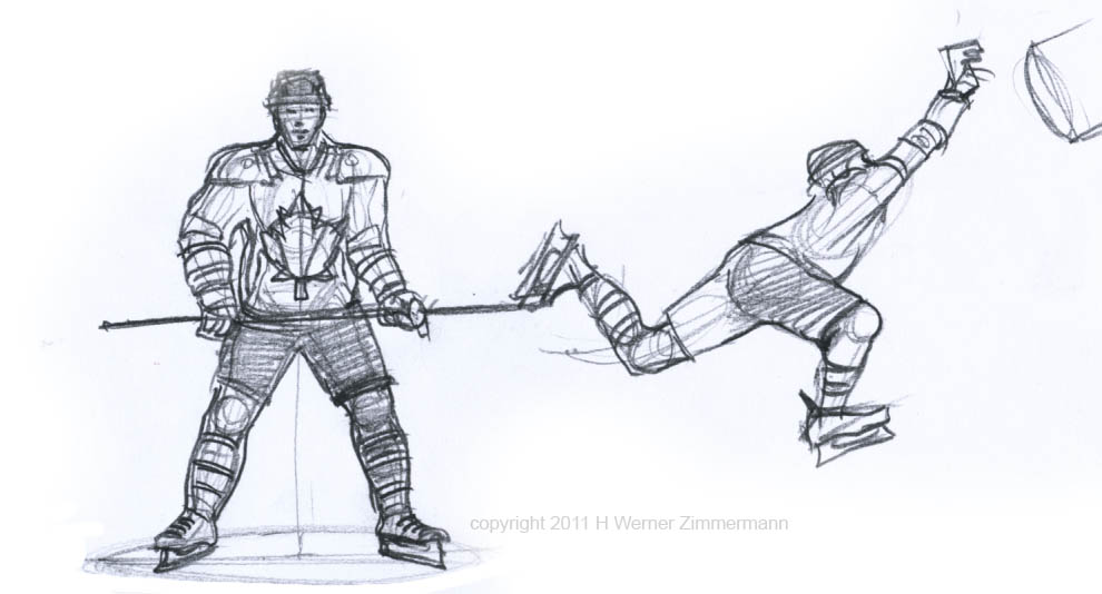 990x534 Hockey Drawing, Pencil, Sketch, Colorful, Realistic Art Images - Hockey Drawing