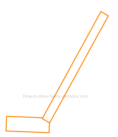 500x578 How To Draw A Hockey Stick Clip Art - Hockey Drawing Pictures