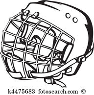 Hockey Helmet Drawing at PaintingValley.com | Explore collection of ...