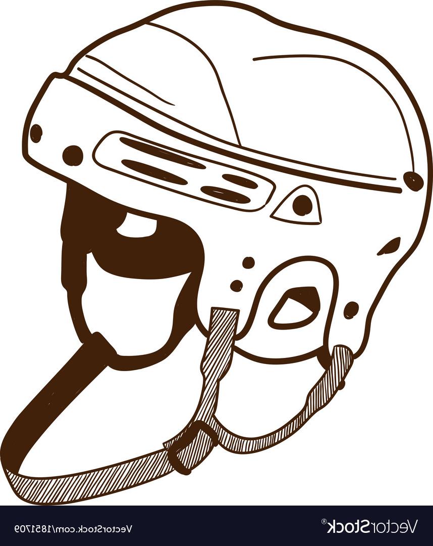 Hockey Helmet Drawing at Explore collection of