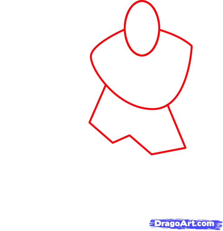 717x740 How To Draw A Hockey Player, Step - Hockey Player Drawing