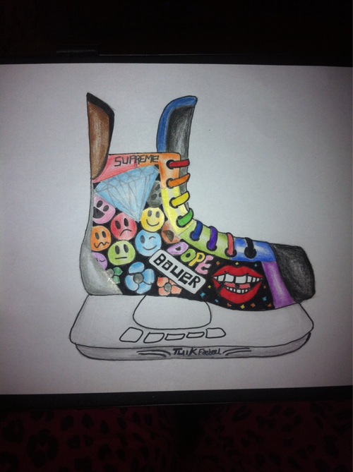 500x669 easton hockey skates better hockey skate drawing - Hockey Skate Drawing